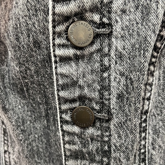 Black Washed Denim jumpsuit size 4 - Picture 3 of 8